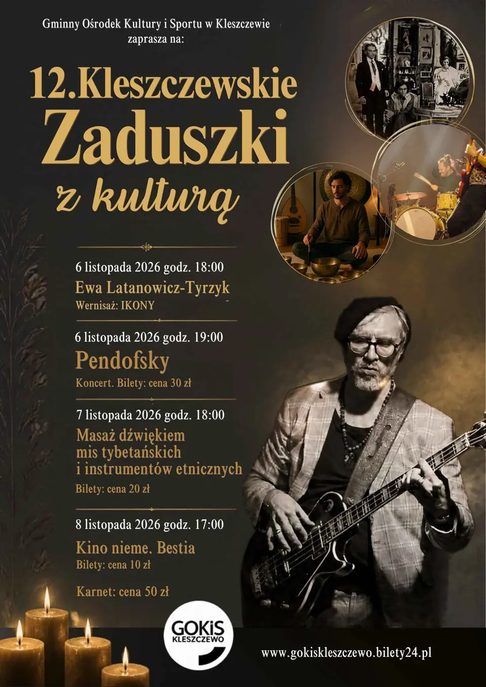 12. Kleszczewskie Zaduszki z Kulturą, masaż dźwiękiem mis tybetańskich i instrumentów etnicznych