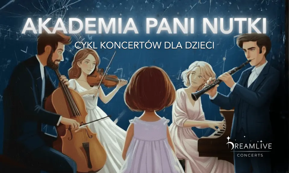 Akademia Pani Nutki: Wyprawa po Złoty Smyczek (1-8 lat) by Dreamlive Concerts | Kraków