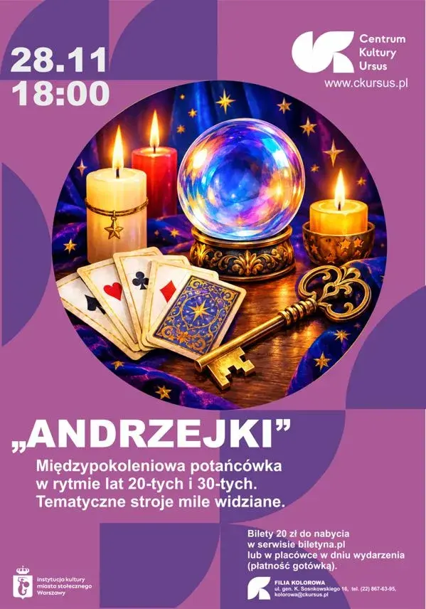 "Andrzejki" - międzypokoleniowa potańcówka w rytmie lat 20-tych i 30-tych.