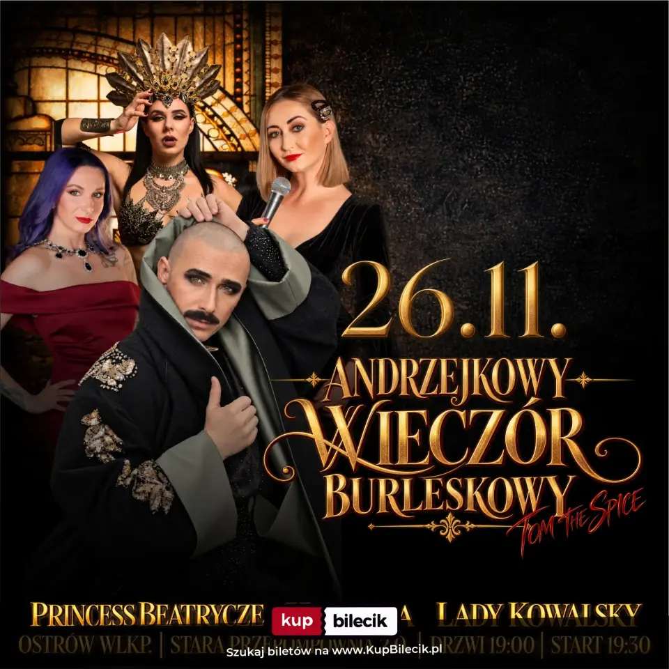 Andrzejkowy Wieczór Burleskowy – Wieczór Burleskowy w Starej Przepompowni