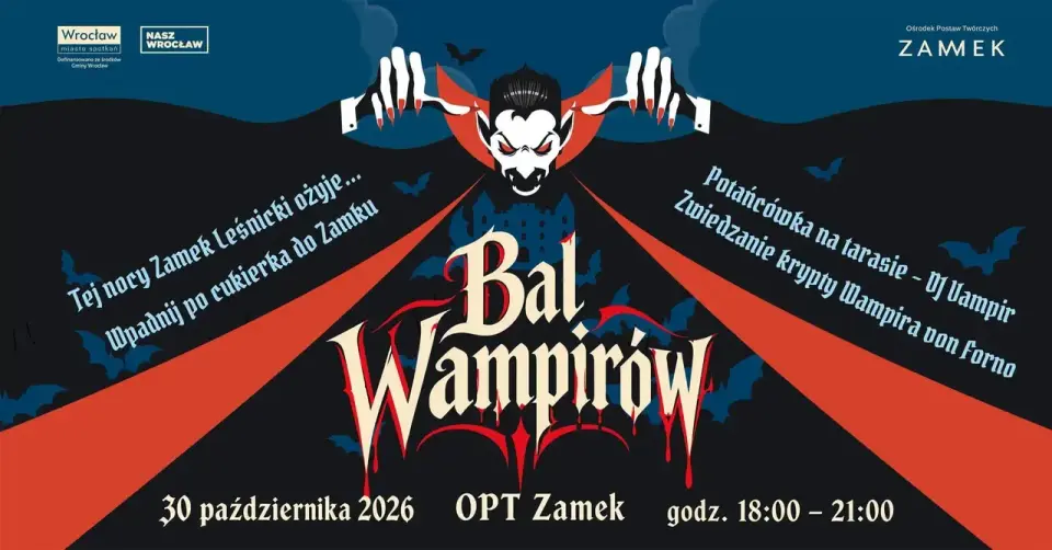Bal Wampirów w nawiedzonym Zamku Leśnickim