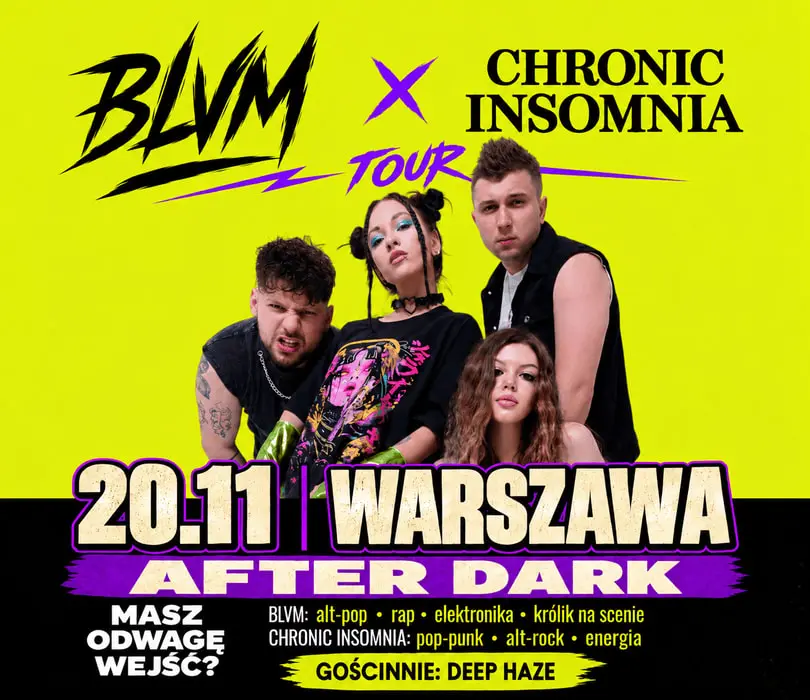 BLVM X CHRONIC INSOMNIA | KRAKÓW | Gościnnie: RUMORE + NIADARA