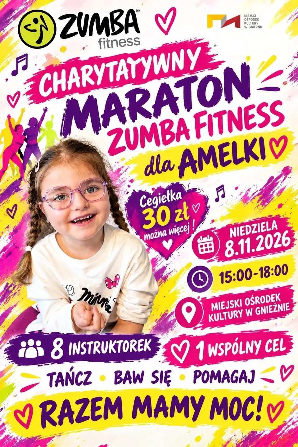 CHARYTATYWNY MARATON ZUMBA FITNESS dla AMELKI