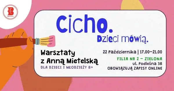 Cicho. Dzieci mówią. A teraz tworzą! - warsztaty tworzenia identyfikacji wizualnej w Wesołej