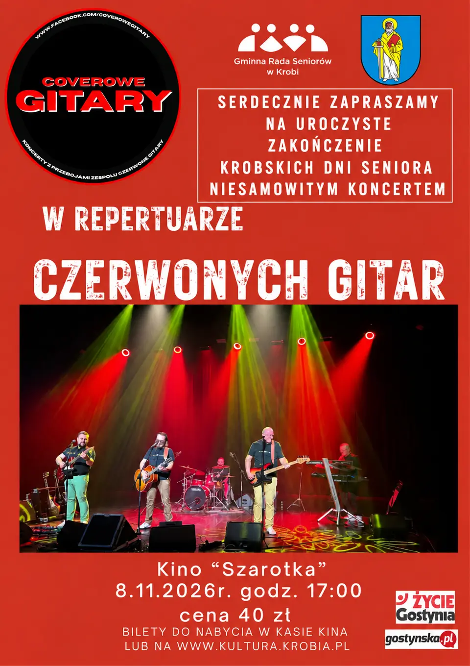 Coverowe Gitary w repertuarze CZERWONYCH GITAR