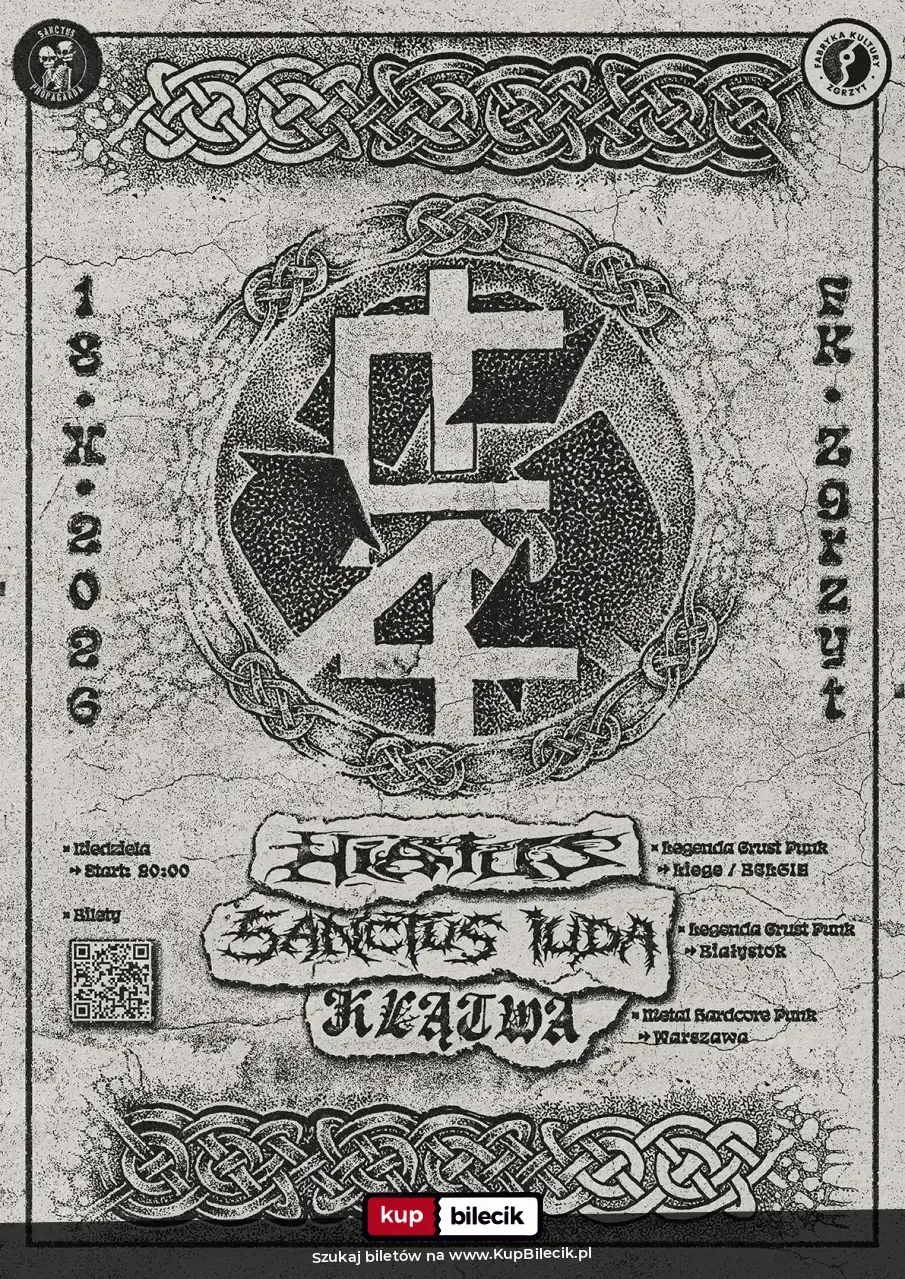 Crust Punk w Zgrzycie: HIATUS + SANCTUS IUDA + KLĄTWA