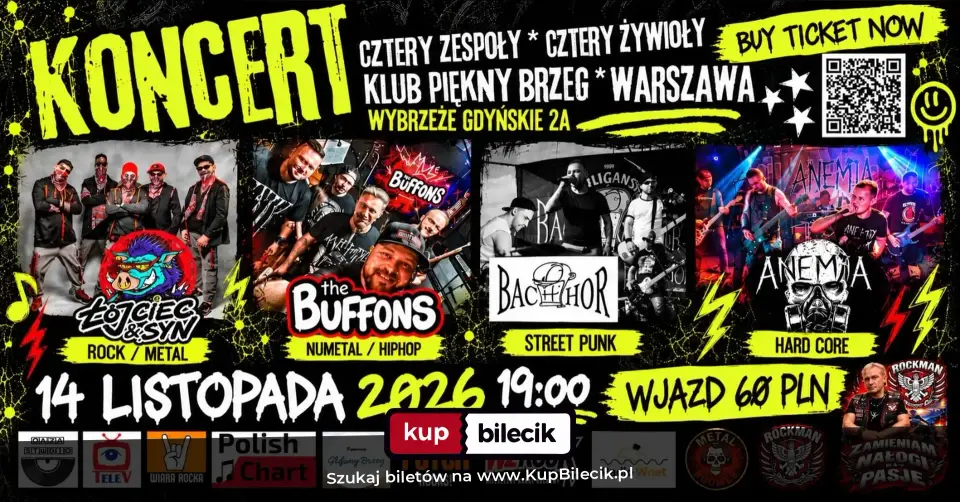 Cztery Zespoły - Cztery Żywioły – Koncert rockowy