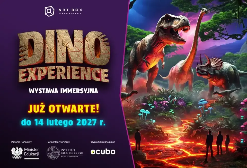 Dino Experience – wystawa immersyjna w Art Box Experience