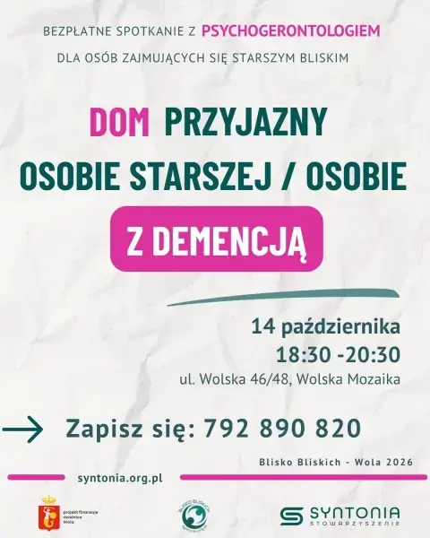 Dom przyjazny osobie starszej / z demencją