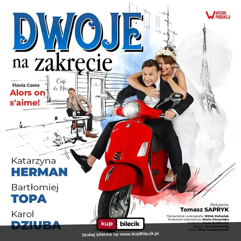 Dwoje na zakręcie - Herman, Topa i Dziuba w komedii teatralnej