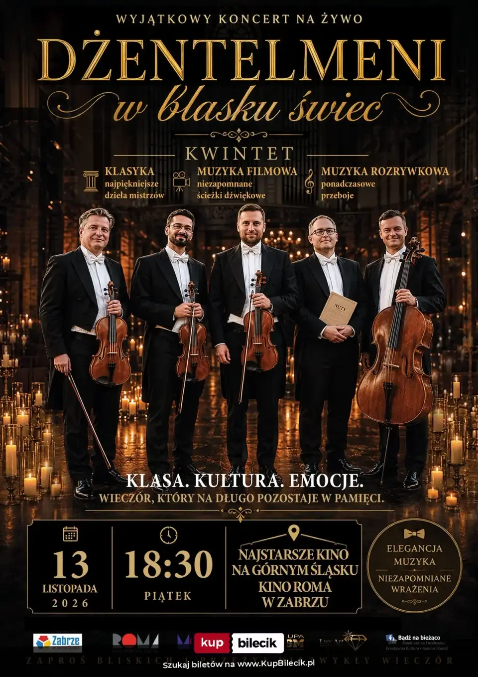 Dżentelmeni w blasku świec