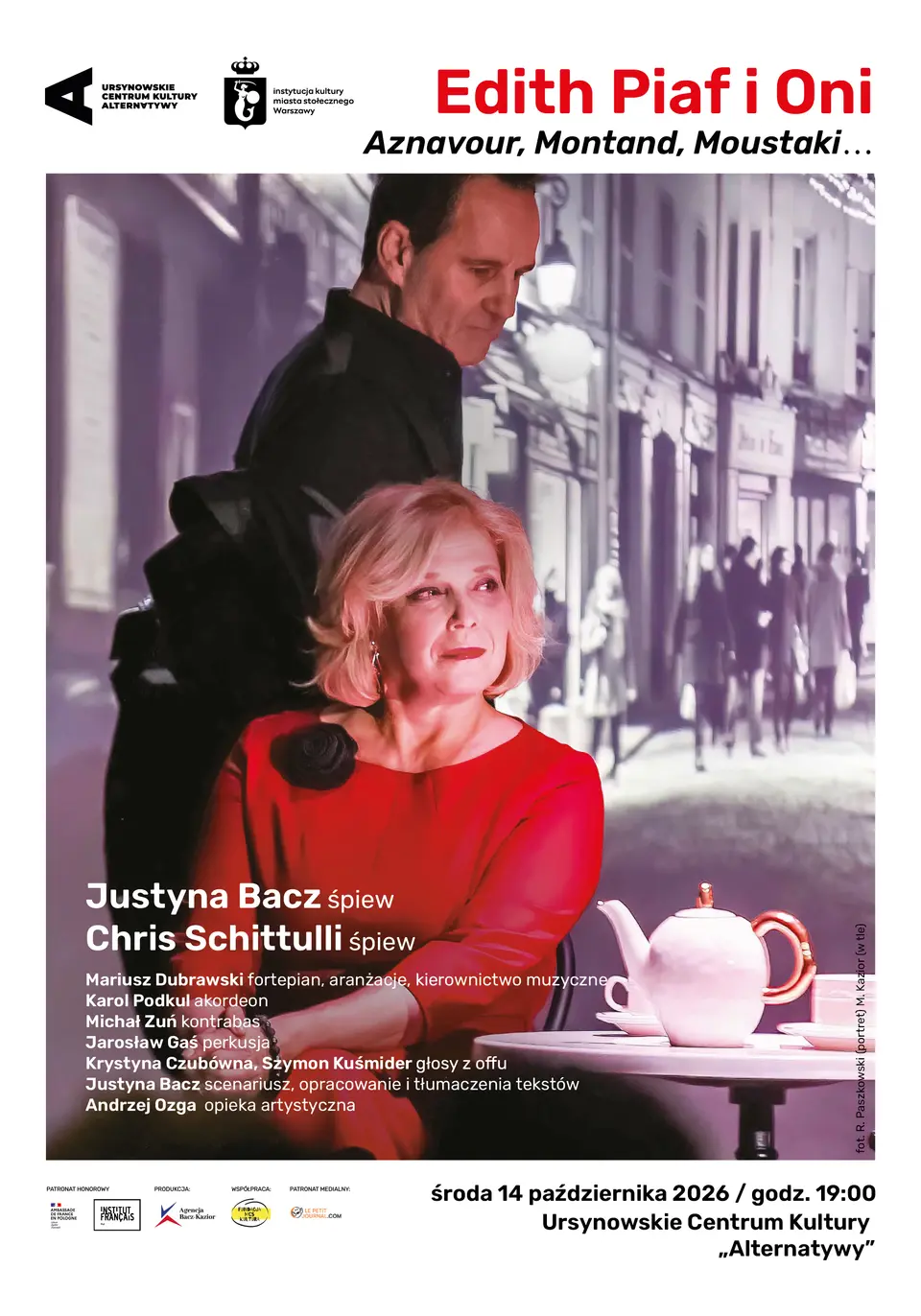 „Edith Piaf i oni – Aznavour, Montand, Moustaki…” | Justyna Bacz i Chris Schittulli | Tydzień Seniora
