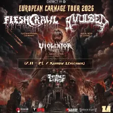 European Carnage Tour 2026: Fleshcrawl + Avulsed + Violentor