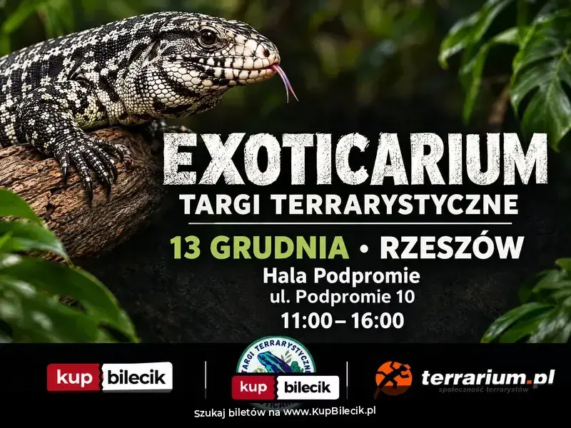 Exoticarium - Targi Terrarystyczne + Wystawa Pająków