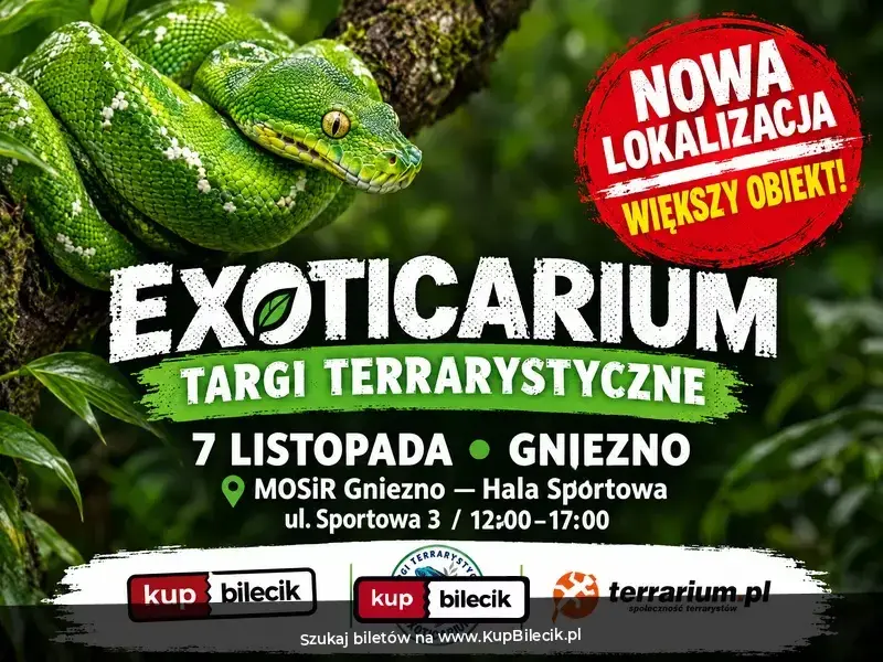 Exoticarium - Targi Terrarystyczne + Wystawa Pająków