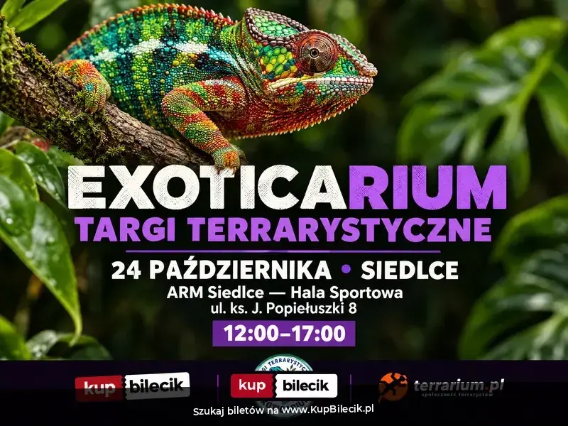 Exoticarium - Targi Terrarystyczne + Wystawa Pająków