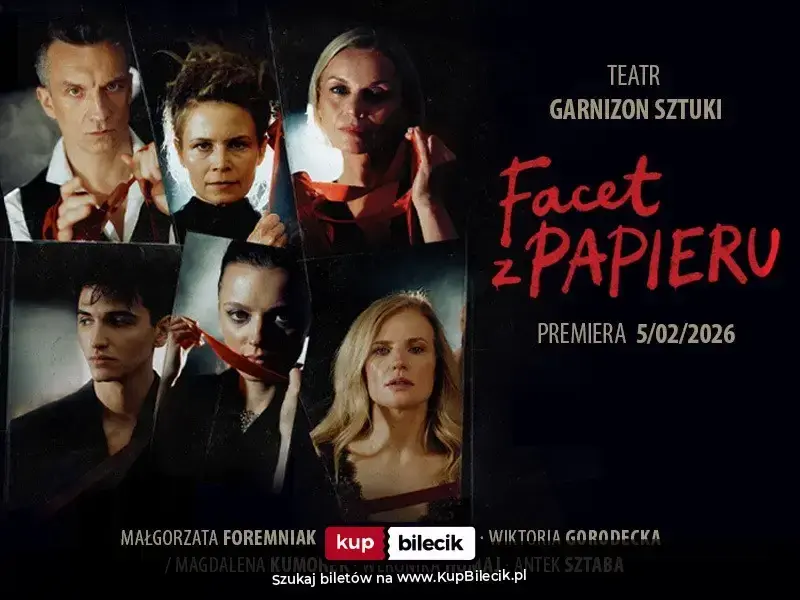 Facet z papieru