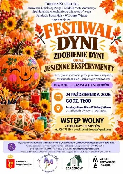 Festiwal Dyni - Zdobienie dyni oraz Jesienne Eksperymenty