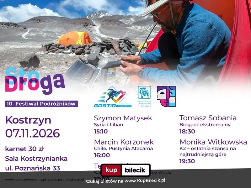 Festiwal Podróżników "StoDroga"- Kostrzyn 2026