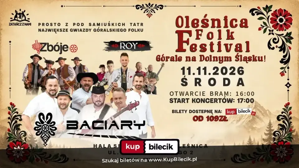 Folk Festival - Górale Na... – FOLK FESTIVAL BACIARY / ZBÓJE / KAPELA ROY