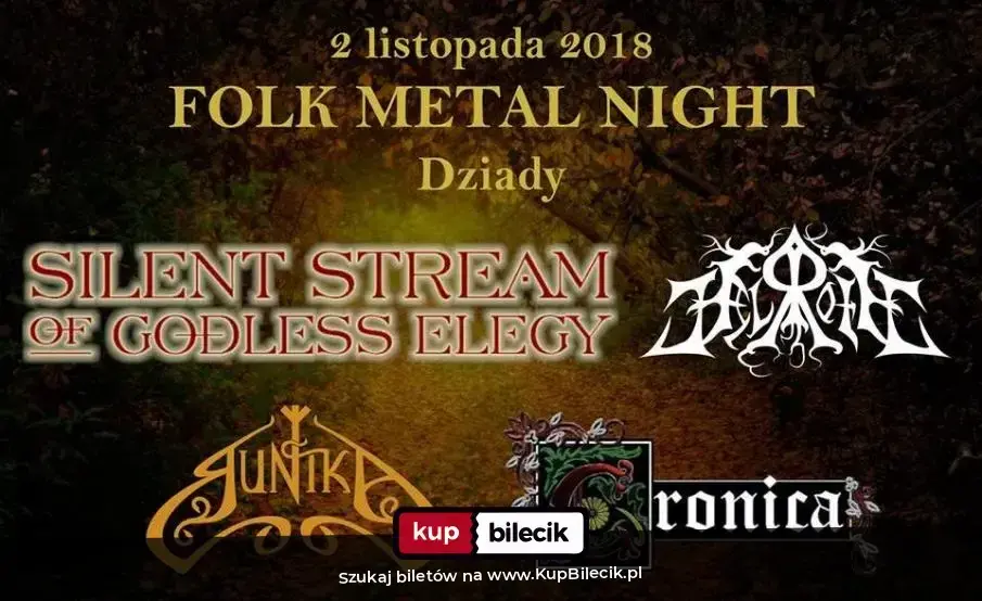 Folk Metal Night Dziady - Warszawa- Runika, Łysa Góra, Czarny Bez