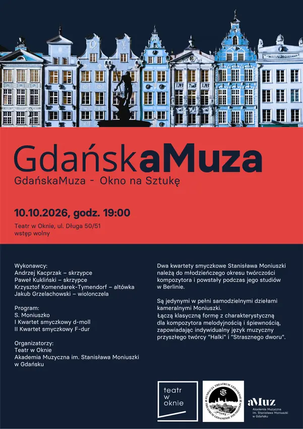 GdańskaMuza – Okno na Sztukę | cykl koncertów