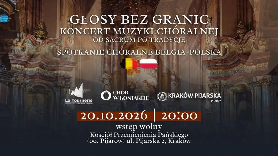GŁOSY BEZ GRANIC: KONCERT MUZYKI CHÓRALNEJ | Chór w Kontakcie × Ensemble Vocal La Tournerie