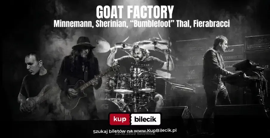 GOAT FACTORY (Sherinian/Minnemann/ "Bumblefoot" Thal/Fierabracci) odwiedzi Katowice!