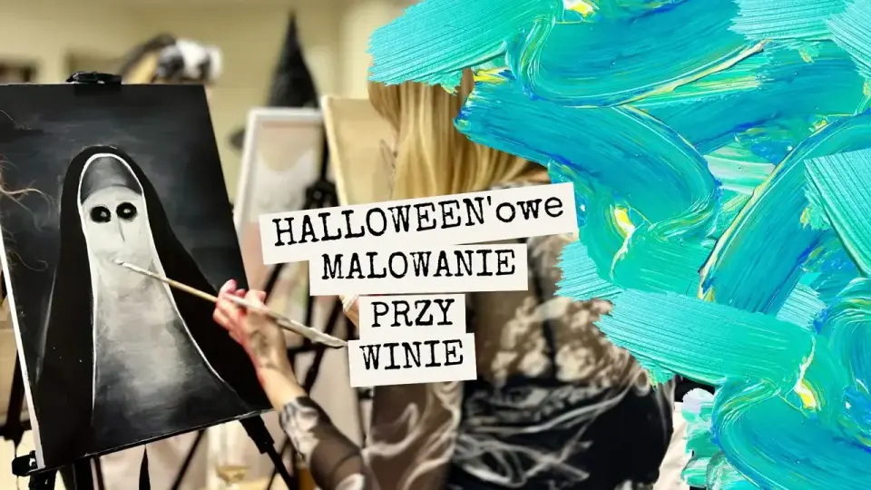 Halloween'owe malowanie przy winie we Wrocławiu!