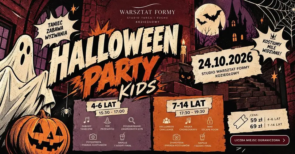 🎃 Halloween Party Kids | Warsztat Formy Koziegłowy