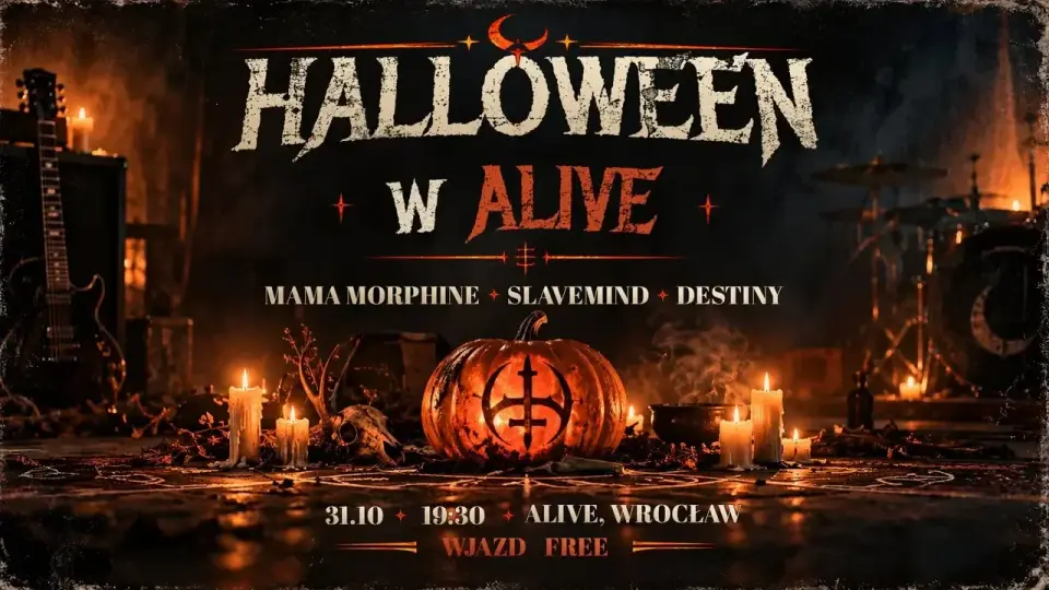 HALLOWEEN W ALIVE: Mama Morphine // Slavemind // Destiny