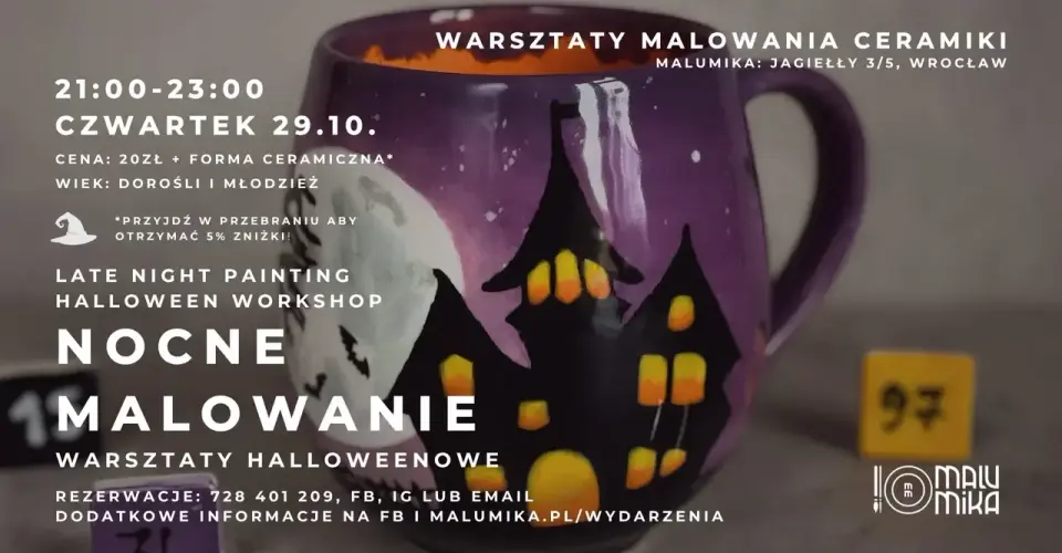 Halloweenowe Nocne Malowanie | MaluMika