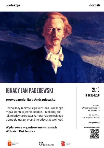 Ignacy Jan Paderewski: prelekcja Ewy Andrzejewskiej