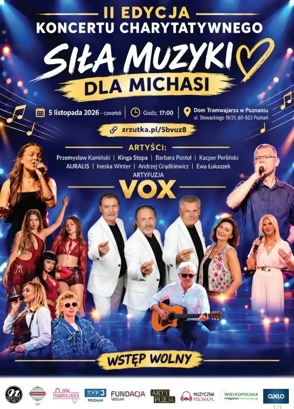 II EDYCJA KONCERTU CHARYTATYWNEGO ,,SIŁA  MUZYKI DLA MICHASI"