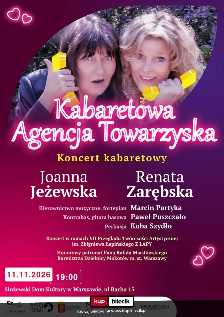 Kabaretowa Agencja Towarzyska – Koncert kabaretowy pod kierunkiem Marcina Partyki