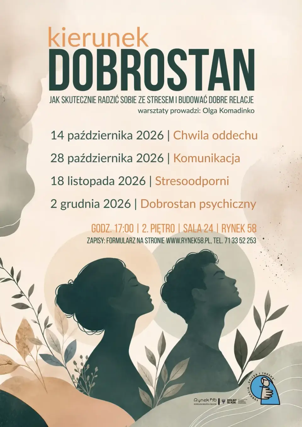 Kierunek dobrostan - Chwila oddechu | warsztaty psychoedukacyjne