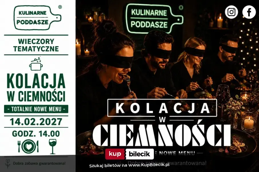 Kolacja w Ciemności - Spektakl kulinarny