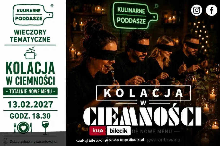 Kolacja w Ciemności - Spektakl kulinarny
