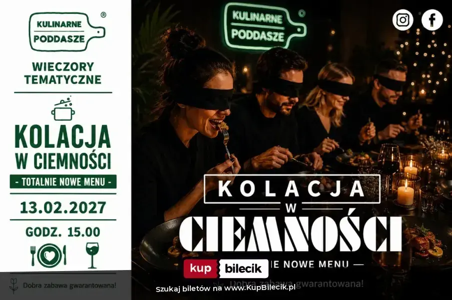 Kolacja w Ciemności - Spektakl kulinarny