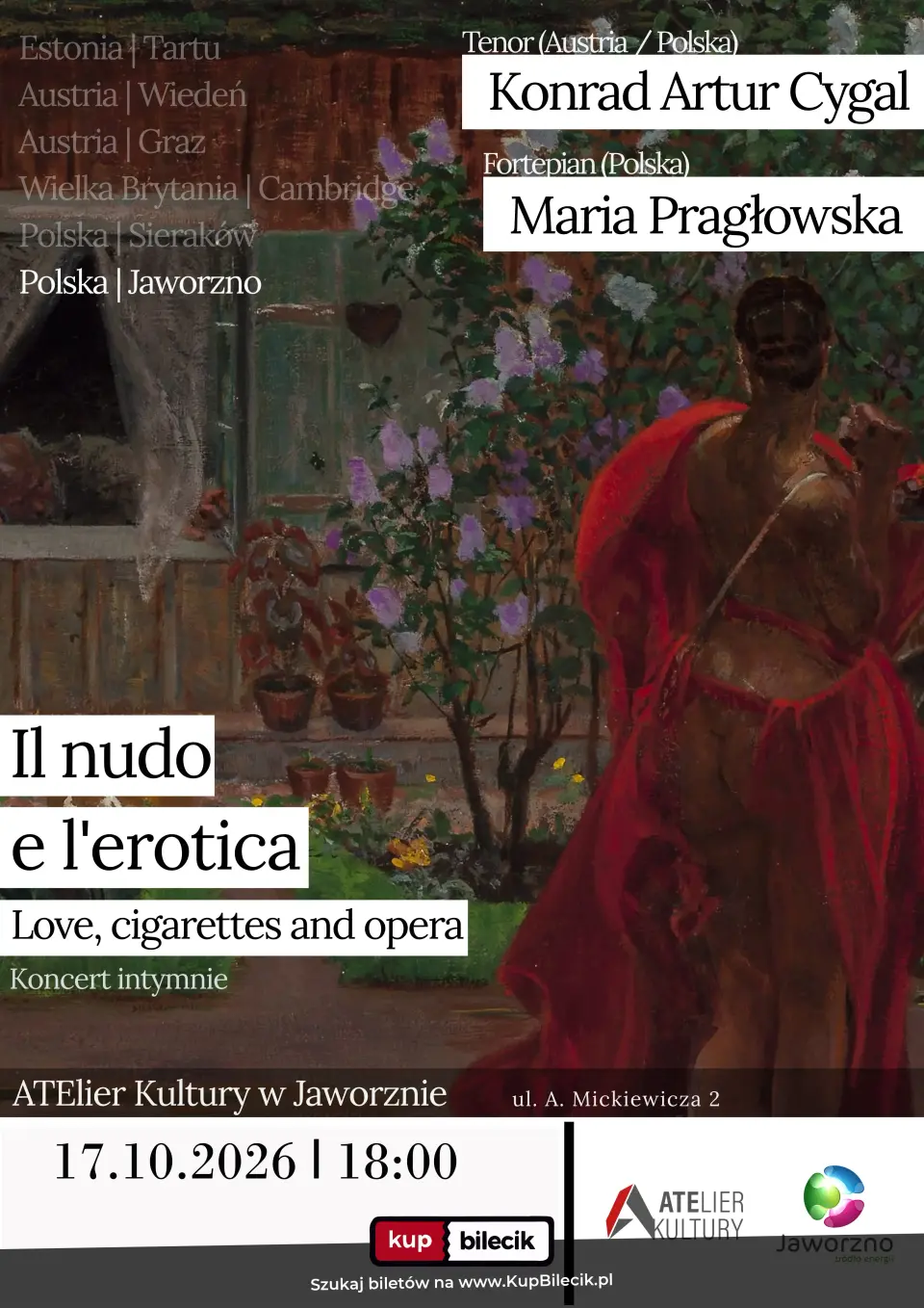Koncert intymnie - Il nudo e l'erotica. Love, Cigarettes and Opera