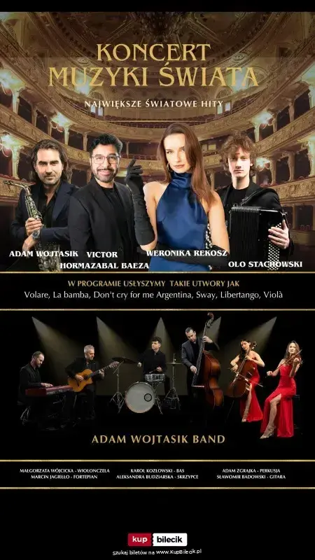 Koncert Muzyki Świata Adam Wojtasik Band i inni