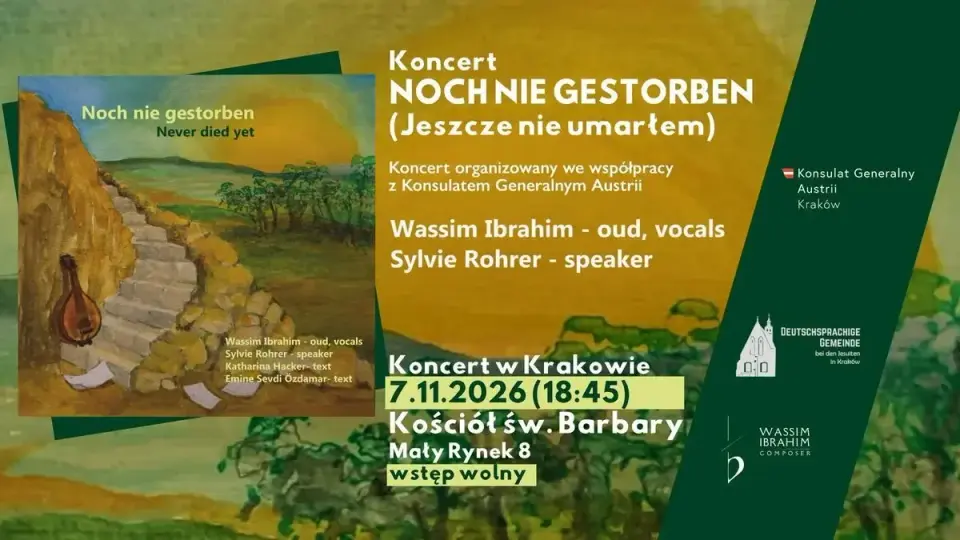 KONCERT NOCH NIE GESTORBEN (Jeszcze nie umarłem) | Wassim Ibrahim & Sylvie Rohrer (7.11.2026)