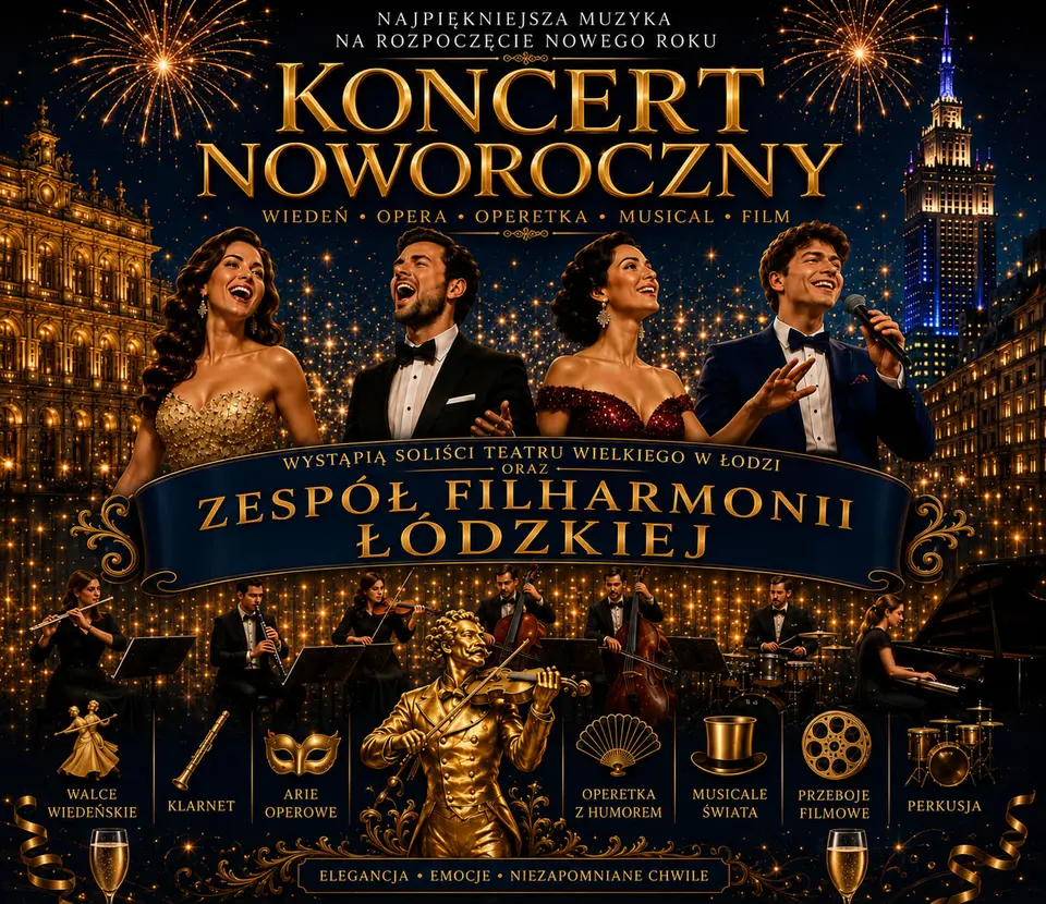 Koncert Noworoczny - od straussa po muzykę filmową