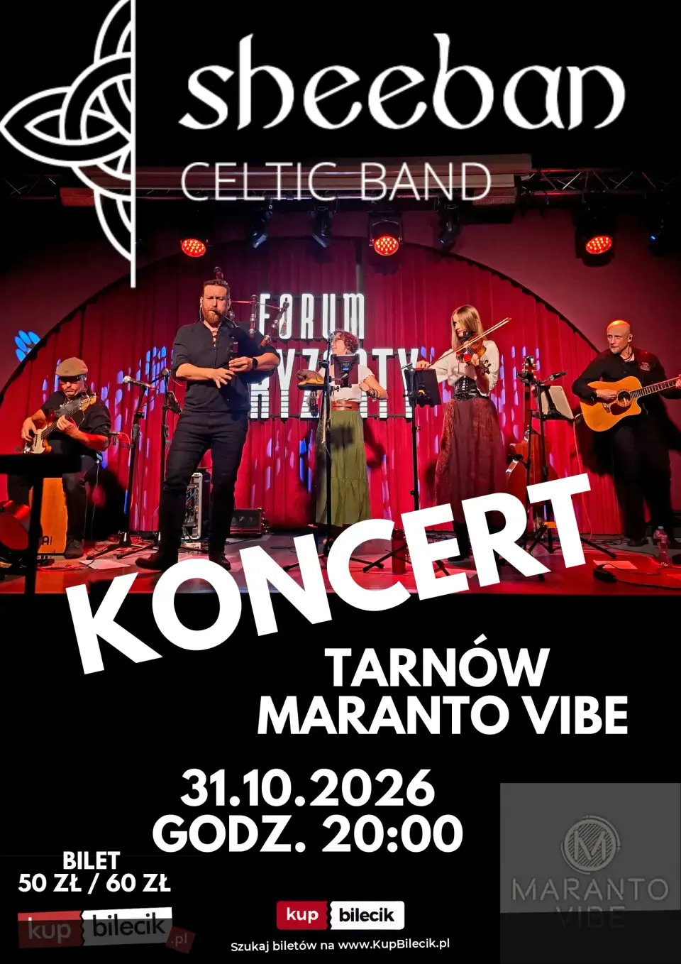 Koncert Sheeban Celtic Band w Maranto Vibe
