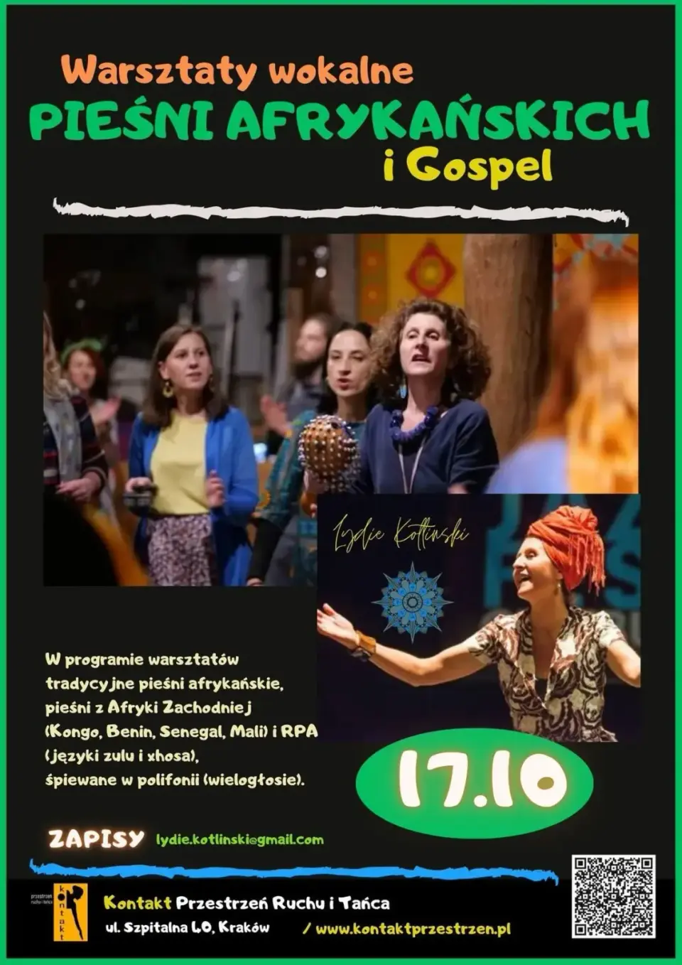 Kraków - Warsztaty wokalne pieśń Afrykańskie
