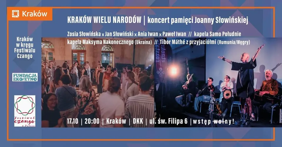 Kraków wielu narodów — koncert pamięci Joanny Słowińskiej | Kraków w kręgu Festiwalu Czango