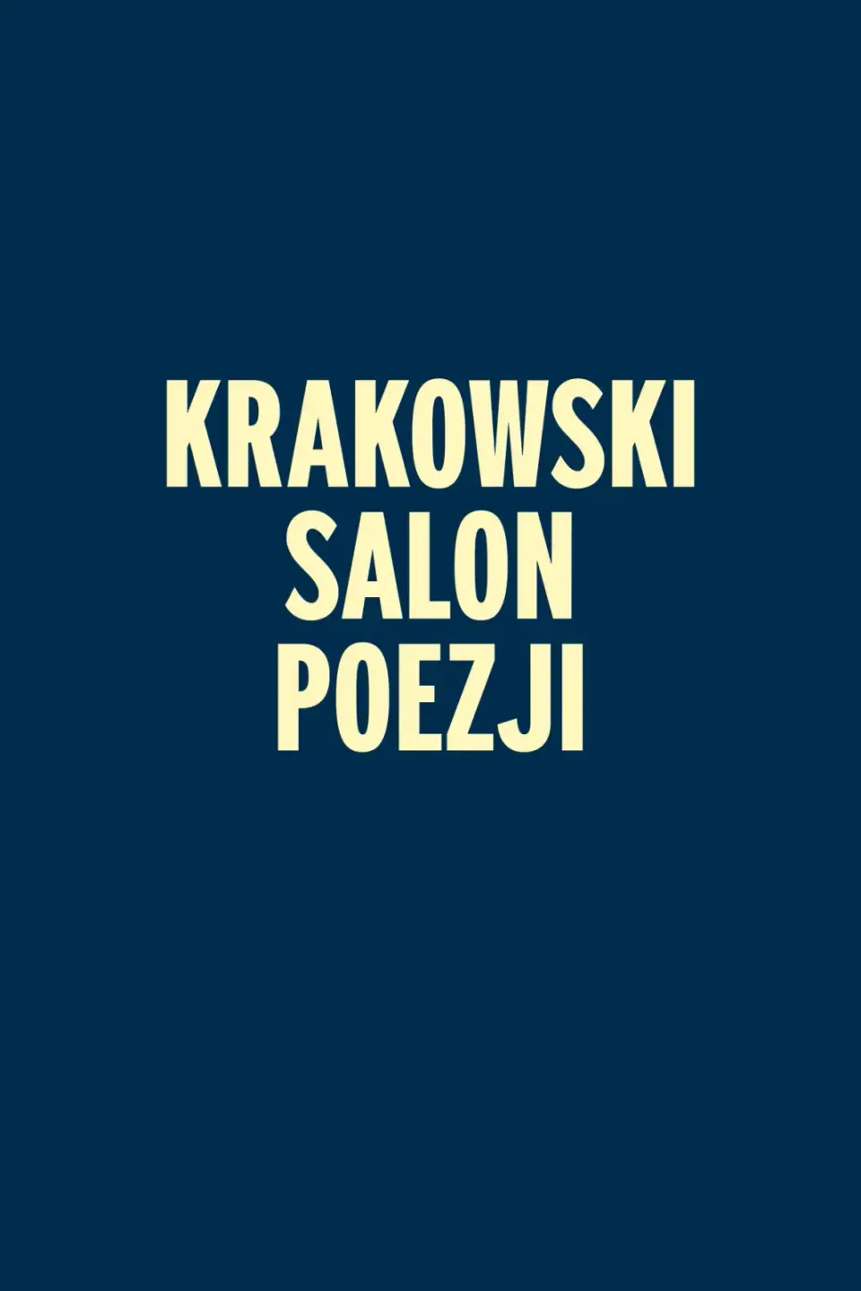 KRAKOWSKI SALON POEZJI