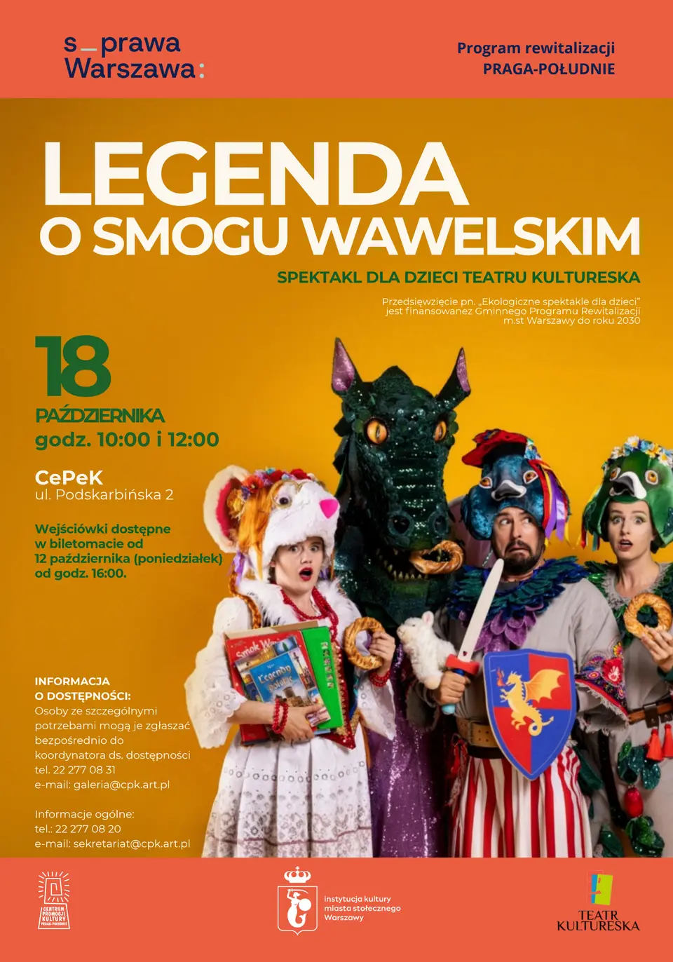 LEGENDA O SMOGU WAWELSKIM - spektakl dla dzieci Teatru Kultureska