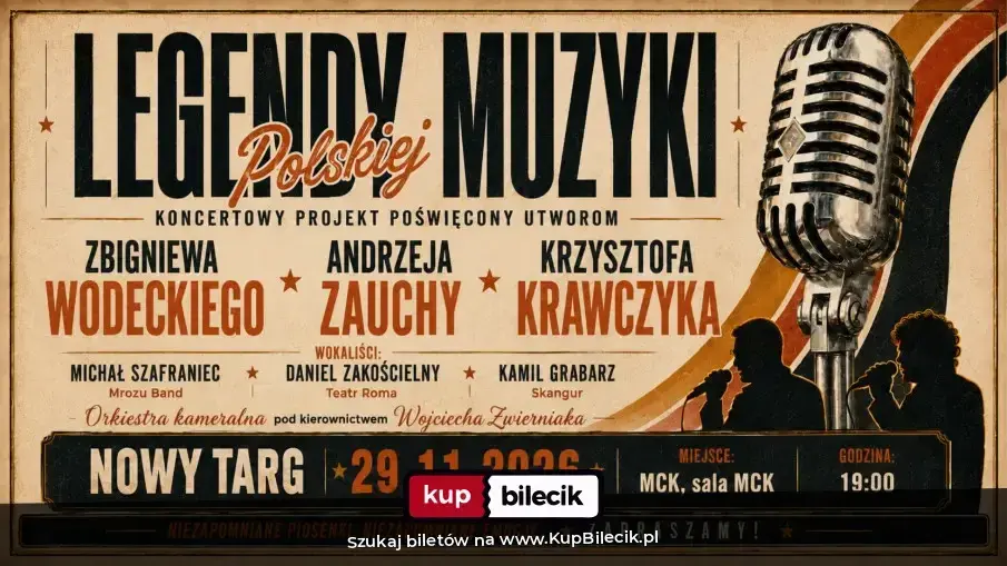 Legendy Polskiej Muzyki – Wodecki • Zaucha • Krawczyk