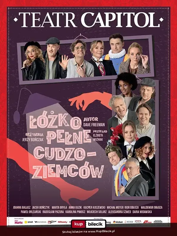 Łóżko pełne cudzoziemców